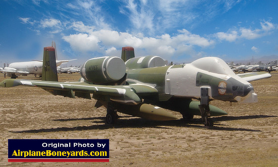 Fairchild Republic A-10 Thunderbolt II on Display  Row at AMARG at Davis-Monthan AFB