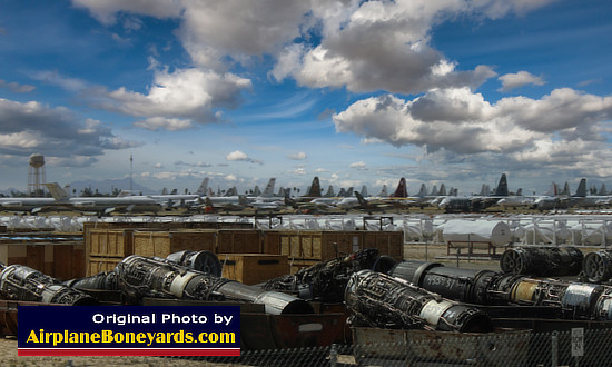 Reclaimed parts at Davis-Monthan's AMARG facility