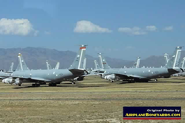 United States Air Force  KC-135 tankers in storage at Davis-Monthan's AMARG facility
