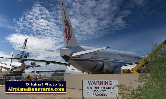 Where do airliners go to retire and get scrapped  after their active service life? An airplane boneyard ... shown here is are airliners parked at the Pinal Airpark between Tucson and Phoenix in Arizona