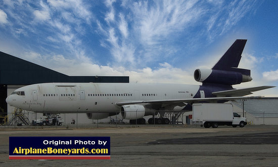 DC-10 on the apron at the Southern California Logistics Airport