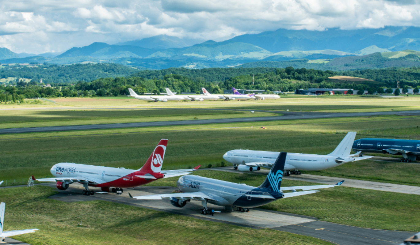 TARMAC Aerosave Facility at the Tarbes–Lourdes–Pyrénées Airport IN FRANCE